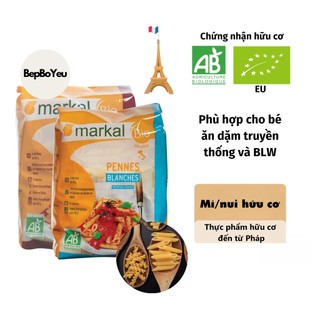 Mì nui ăn dặm cho bé markal, nui hữu cơ cho bé - bếp bố yêu