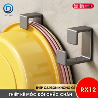  Móc treo thau nhựa móc treo chậu rửa chén chậu giặt đồ RX12 thép carbon không rỉ 