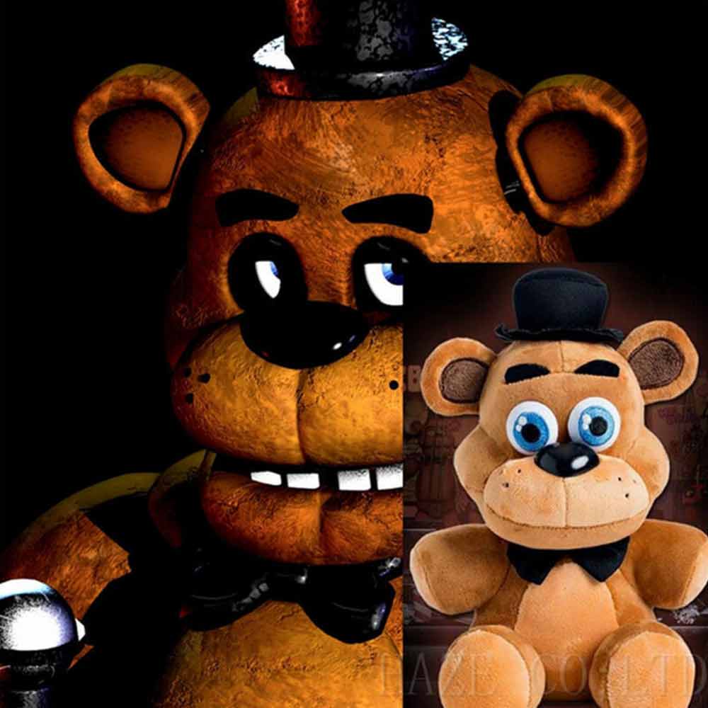 25cm Five Nights At Freddy's 4 FNAF Freddy Fazbear Bear Plush Toys Doll