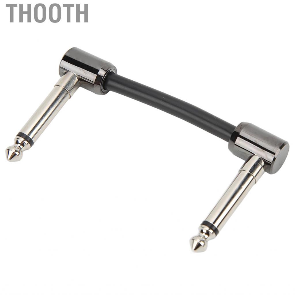 Thooth Guitar Patch Cable  Wide Application Pedal Wire Black for Bass
