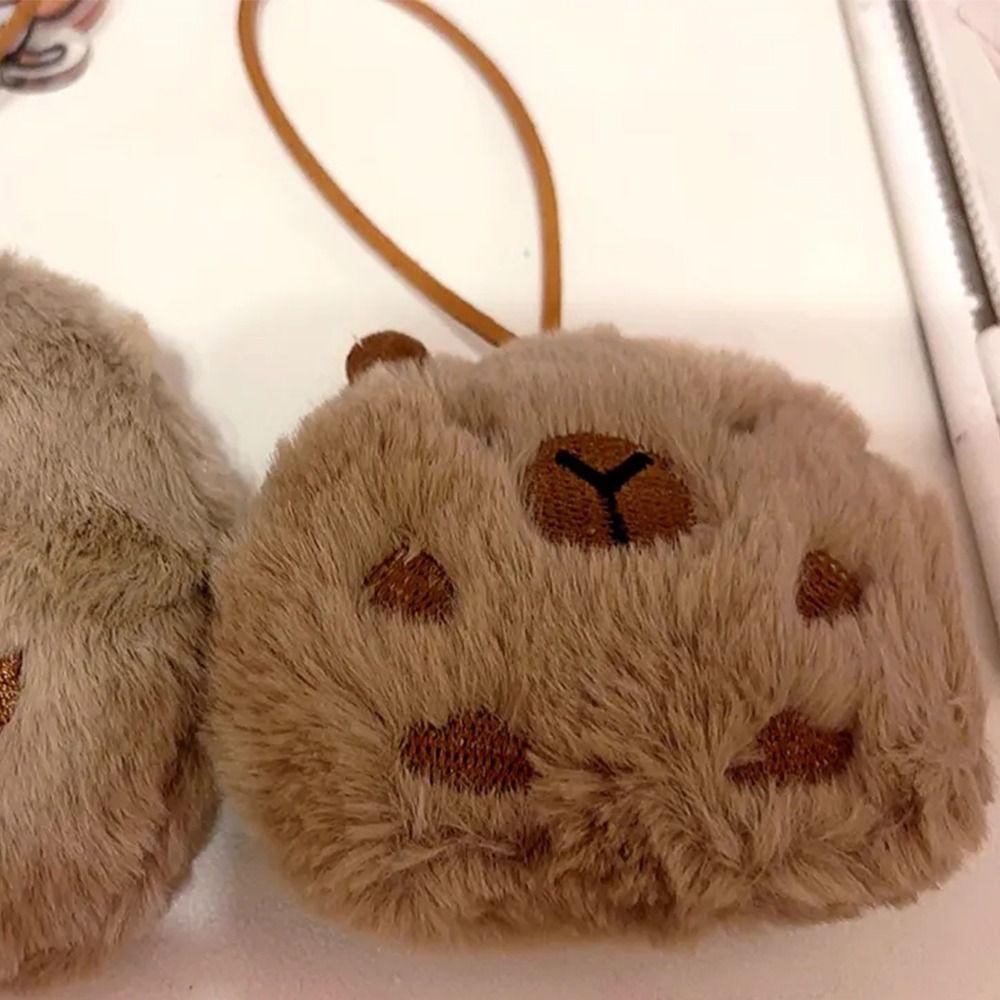 Mmluck capybara Móc Khóa Nhồi Bông Mềm Mại Với Họa Tiết Hoạt Hình Trang Trí Ba Lô