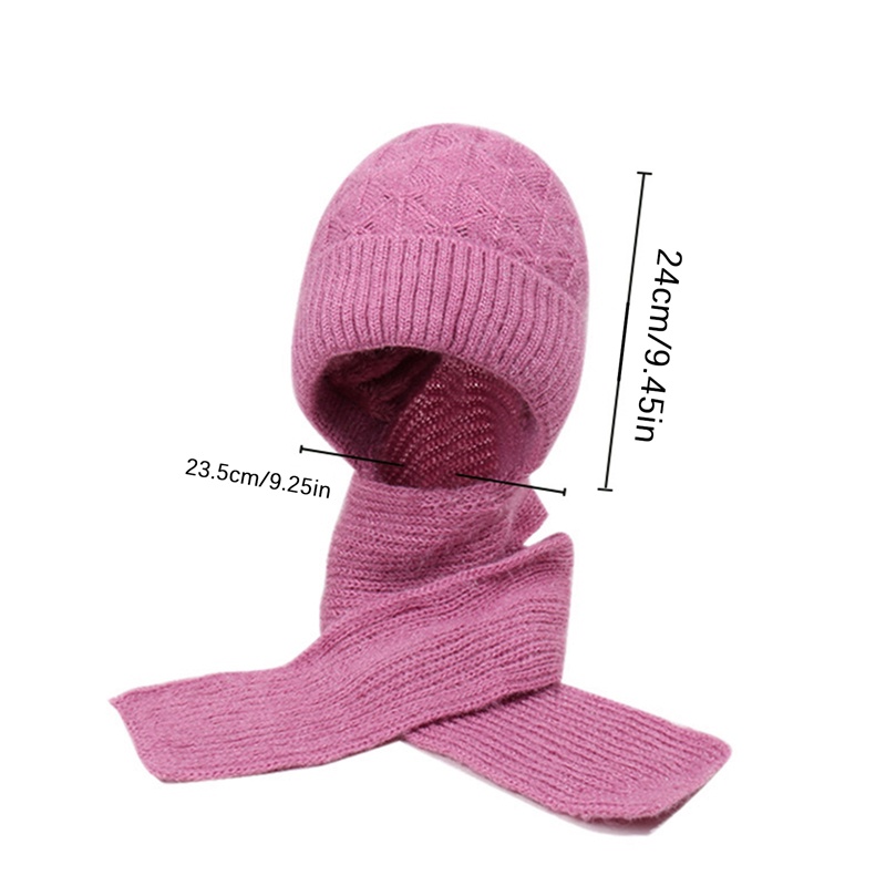 Ht Mũ Dệt Kim Che Tai Chống Gió Mùa Đông 2 Trong 1 Cho Nữ