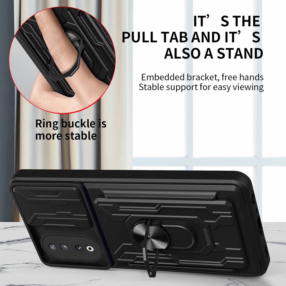 Ốp Điện Thoại Chống Sốc Có Ngăn Đựng Thẻ Cho honor 90 5g honor 90 lite honar 90lite honor x50i