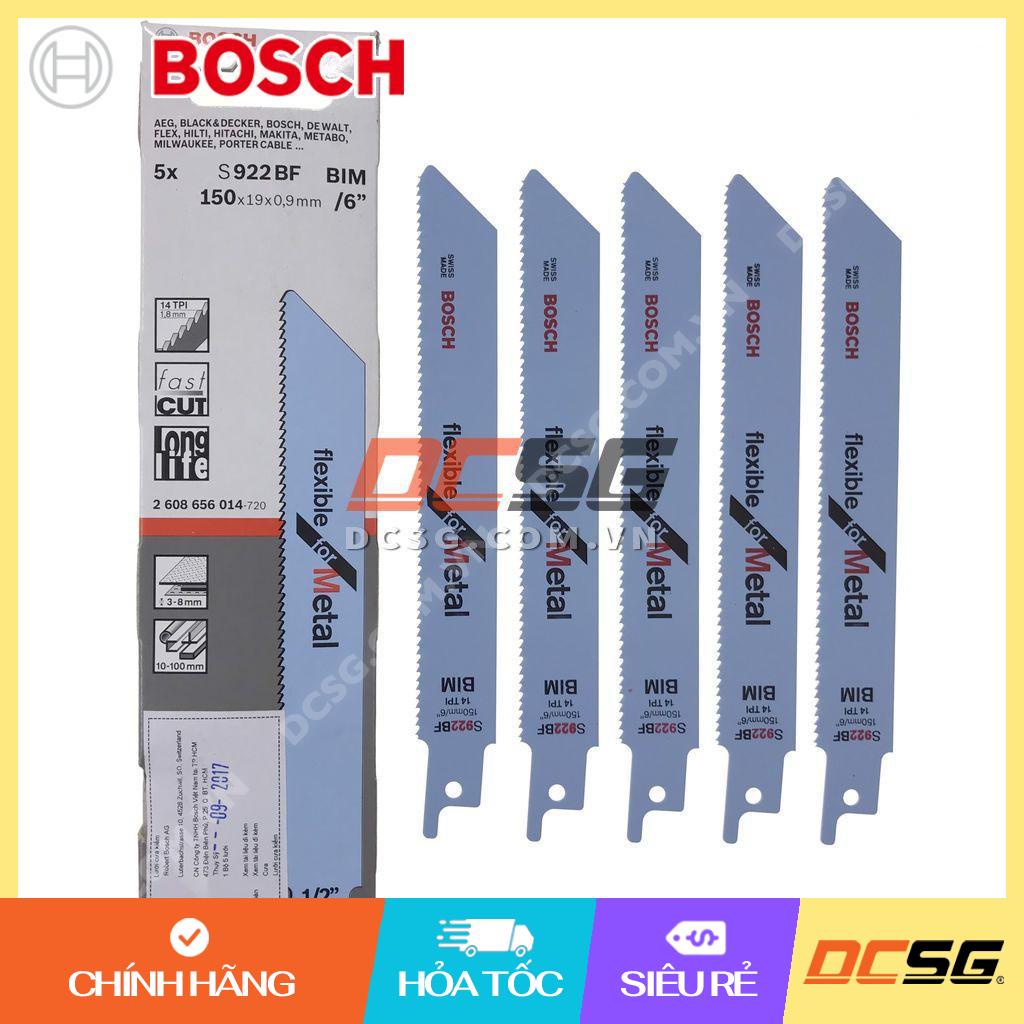Lưỡi cưa kiếm cắt sắt 150mm Bosch S922BF (01 lưỡi) | DCSG