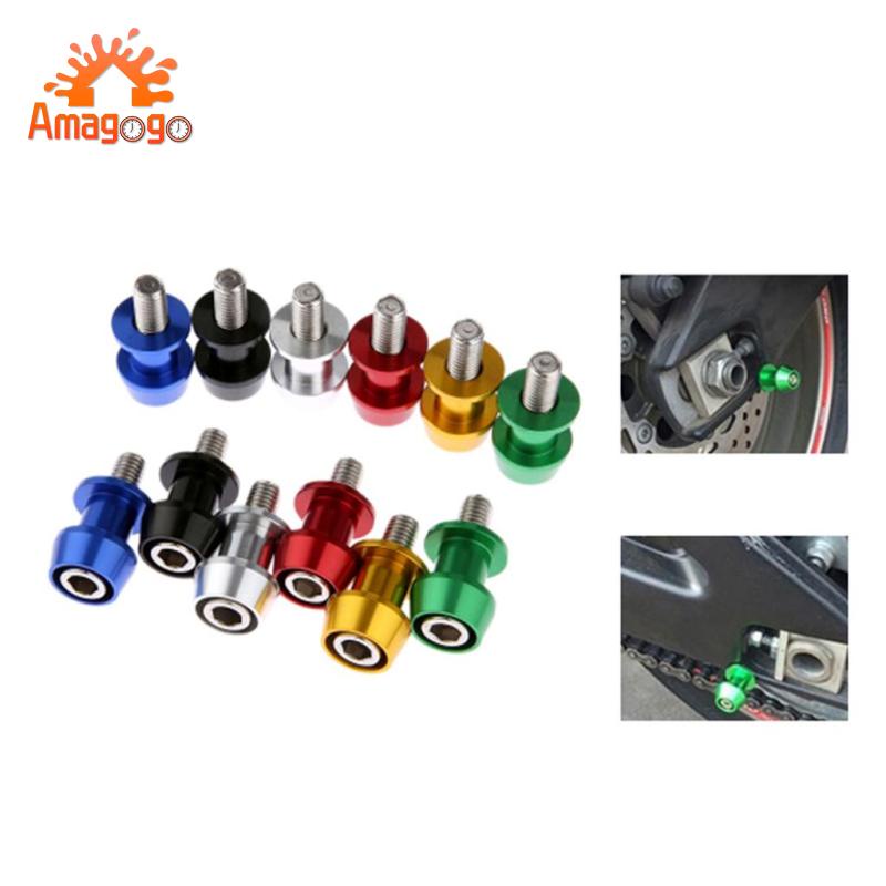 Set 2 Thanh Trượt 8mm Màu Đỏ Chuyên Dụng Cho zx10r 2011-2014 z1000