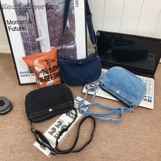Túi Xách denim Mềm Có Khóa Kéo Phong Cách retro Cho Nữ