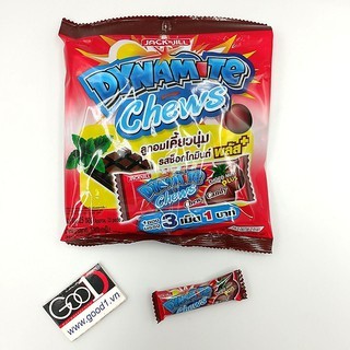Kẹo socola bạc hà Dynamite Chews 3 viên Thái Lan gói 125gr