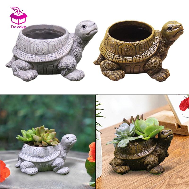 Devoko Chậu Trồng Cây Hình Rùa Cho Sân Vườn
