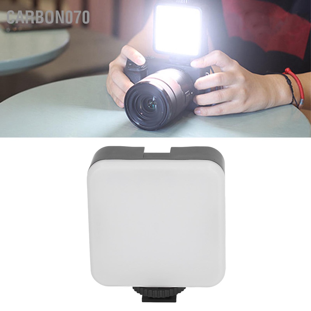 Carbon070 Đèn LED Chiếu Sáng Mini Dễ Thương Ánh Trắng 1/4in Lỗ Vít Video Di Động Làm Đầy Cho Chân Máy Ảnh