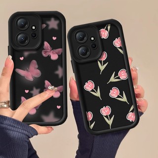 Ốp Điện Thoại Mềm Hình Bướm Hồng Cho xiaomi poco x5 x3 nfc m3 pro m4 pro x3 gt poco x3 pro redmi10 9 note 7 pro 7 8pro 8 9pro 9s