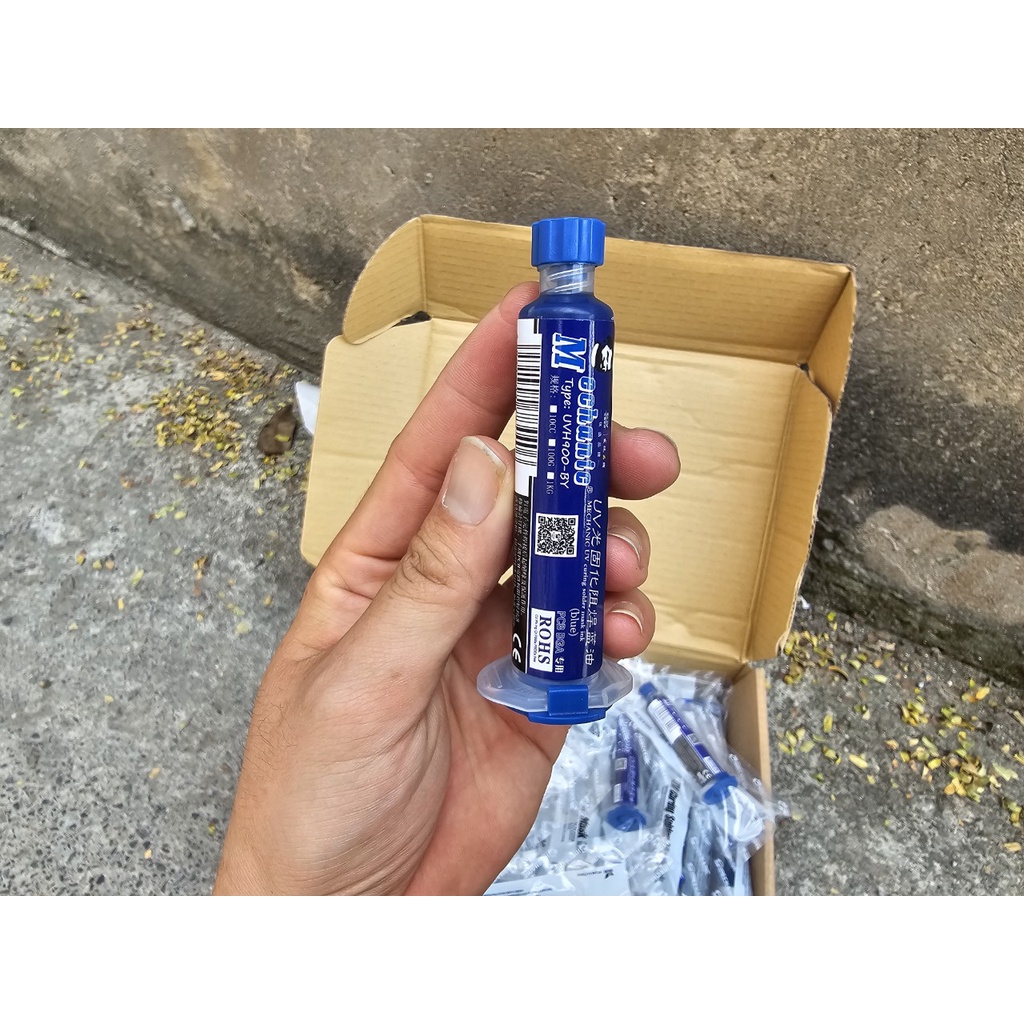 Nhựa Phủ Mạch Uv Màu Xanh Dương, Keo UV Phủ Mạch 10ml