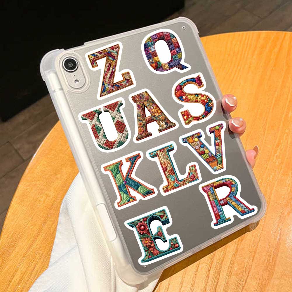 Bộ 52 Miếng Dán In Chữ Tiếng Anh Chống Thấm Nước Dùng Trang Trí Nón Bảo Hiểm / Bút Chì