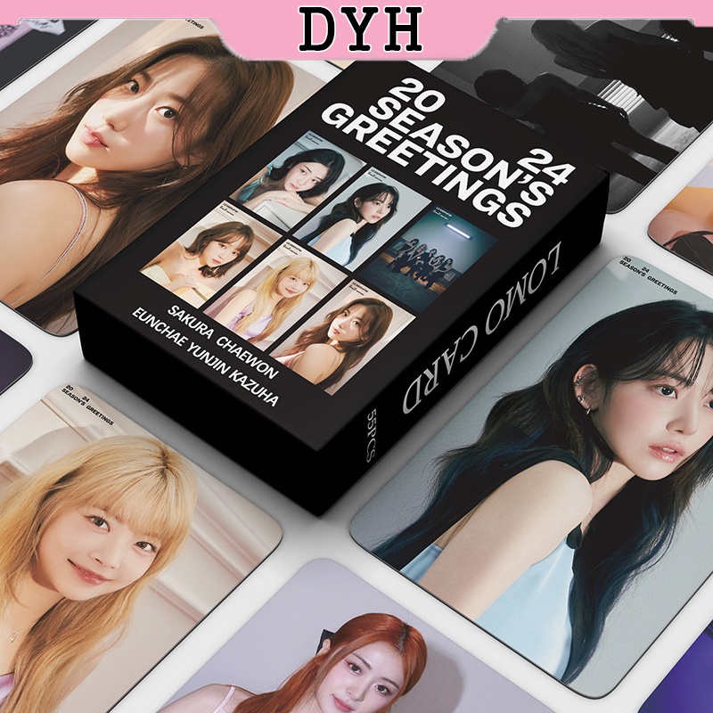 Hộp 55 Ảnh lomo card Nhóm Nhạc Hàn Quốc Năm 2024 Thẻ
