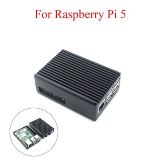 Raspberry Vỏ Hợp Kim Nhôm Bảo Vệ Máy Sưởi Kèm Công Tắc Nguồn Cho raspberry pi 5