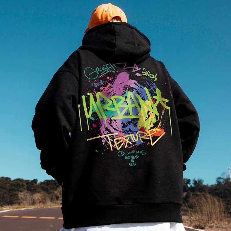 áo khoác nam big size M-5XL Áo hoodie Có Mũ Trùm Đầu Ngoại Cỡ In Chữ Tx Thời Trang Mùa Thu Mới Cho N