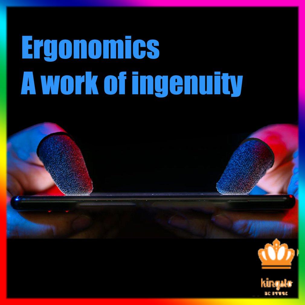 1 Cặp Ngón Tay Cũi Chống Trơn Trượt Chơi Game 18 Kim Sợi Đồng Độ Nhạy Cao Ngón Tay Cái Có Thoáng Khí Điện Thoại Ngón Tay Tay