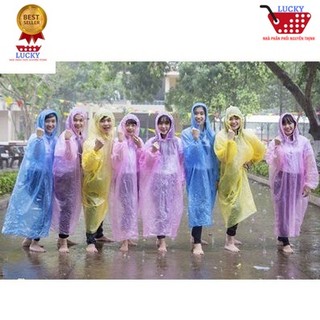 Combo 50 áo mưa phương tiện loại mỏng mặc 1 lần.