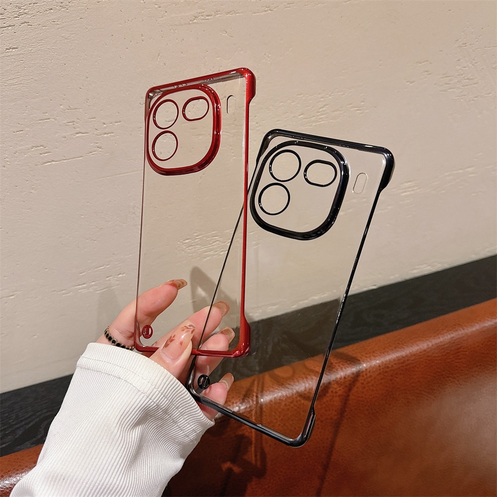 Ultra Ốp Điện Thoại pc Cứng Trong Suốt Siêu Mỏng Không Viền Mạ Màu Cho vivo iqoo12 iqoo 12 pro 12pro