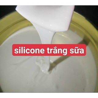 Silicone trắng sữa 1kg rtv 858 làm khuôn, tặng xúc tác.