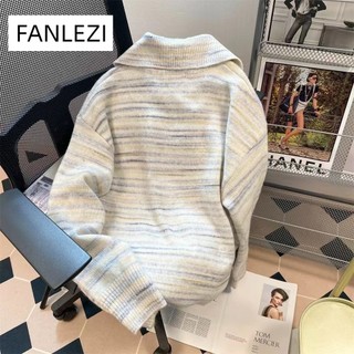 Fanlezi áo len áo khoác cardigan áo cardigan thời trang hàn quốc wmy2390hij 36z230909