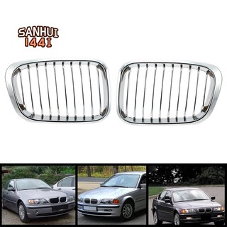 Set 2 lưới tản nhiệt mui xe ô tô bmw 1998-2001 e46 320i 323i 325i 328i 330i 4 cửa