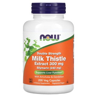 Viên uống giải độc gan NOW-Foods, chiết xuất từ cây kế sữa Milk-Thistle-Extract, 300mg
