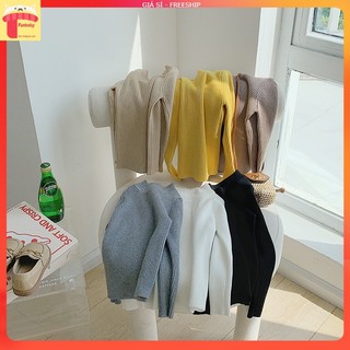 Áo len cổ lọ bé trai và bé gái, Áo len cao cổ cho bé 9m-5 tuổi mềm mịn phong cách Hàn Quốc đanh sợi không bai xù
