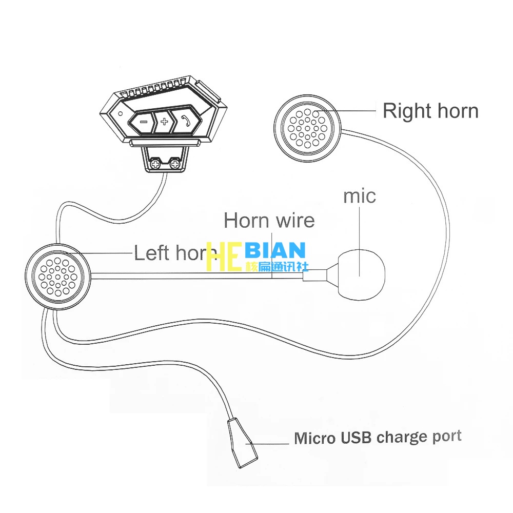 Tai Nghe bluetooth Không Dây bt5.0 Chống Nước ip67 Gắn Mũ Bảo Hiểm Xe Mô Tô
