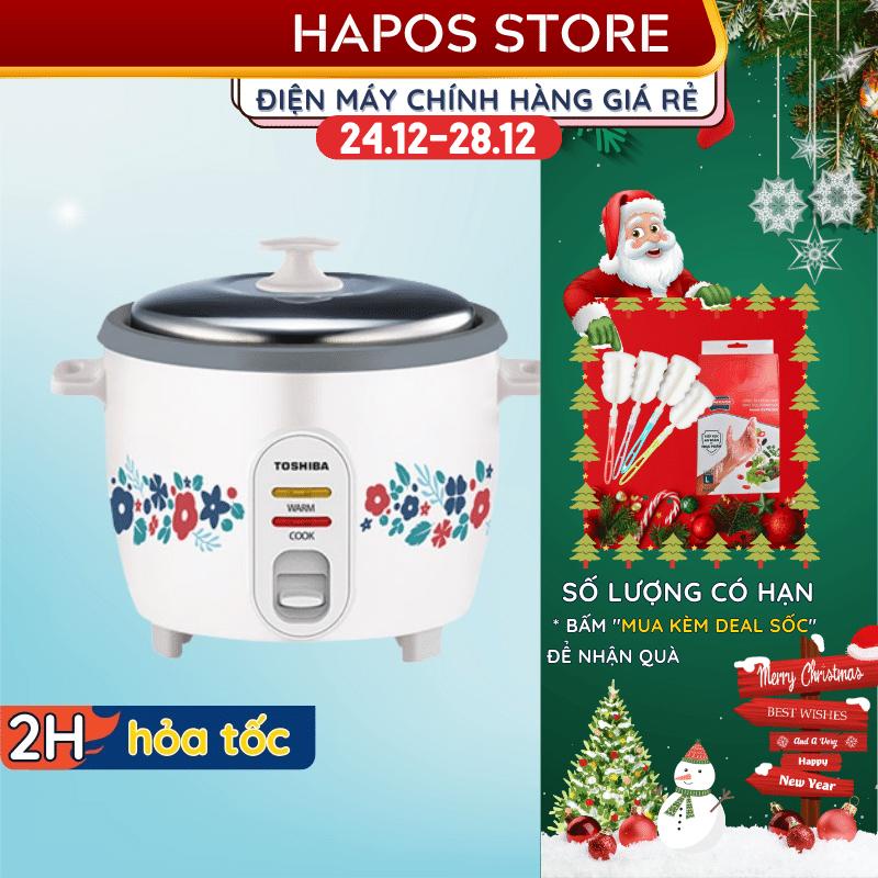 Nồi cơm nắp rời Toshiba RC-18MH2PV(F) 1.8 lít Lòng nồi hợp kim nhôm chống dính - HAPOS