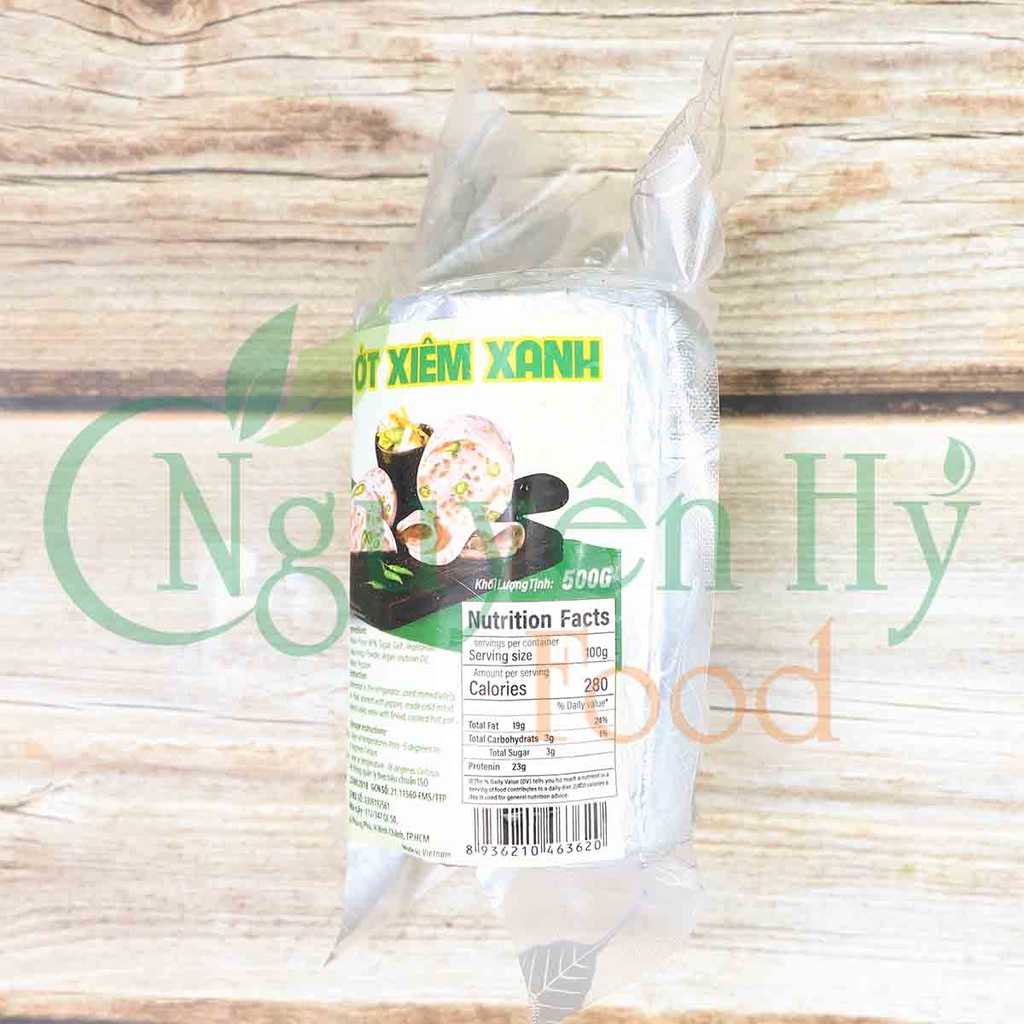 Chả Lụa Chay Ớt Xiêm Xanh Nguyên Hỷ - 250g / 500g
