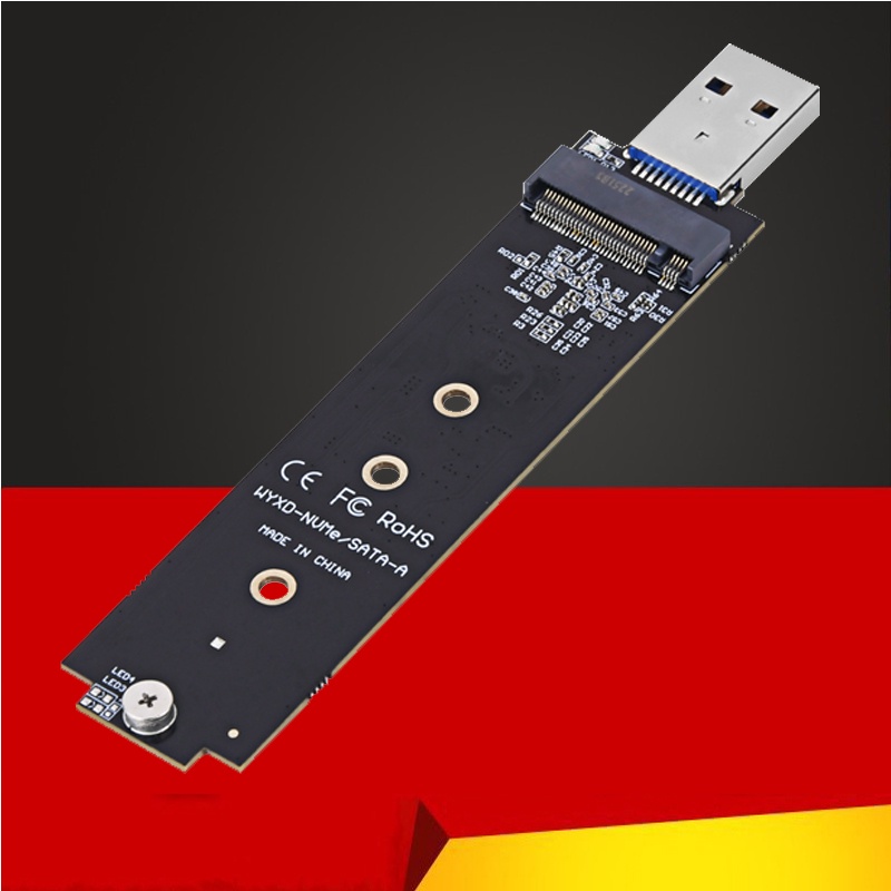 Bộ chuyển đổi M.2 sang USB Giao thức kép Bảng SSD M.2 NVME PCIe NGFF SATA M2 Hỗ trợ thẻ 2230 2242 22