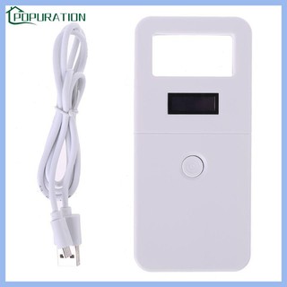 Máy quét thẻ id microchip rfid với màn hình hiển thị độ sáng cho thú cưng
