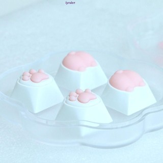 Nút bàn phím cơ bằng silicone hình dấu chân mèo / corgi / mông bàn phím cơ