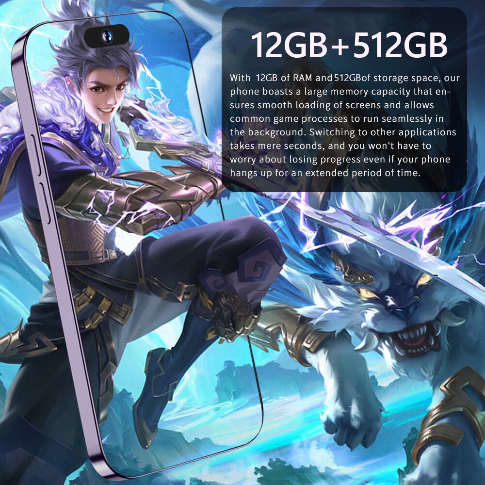 Điện thoại thông minh l15 Pro Max 5G/wifi Điện thoại di động 7,3 inch 16GB + 512GB điện thoại chơi game hai SIM giá rẻ | BigBuy360 - bigbuy360.vn