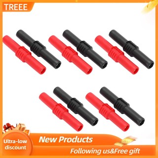 Treee 10 Chiếc Chuối Cắm Khớp Nối U22 4Mm PVC Bộ Mở Rộng Bộ Chuyển Đổi Để Kiểm Tra Điện 42Mm