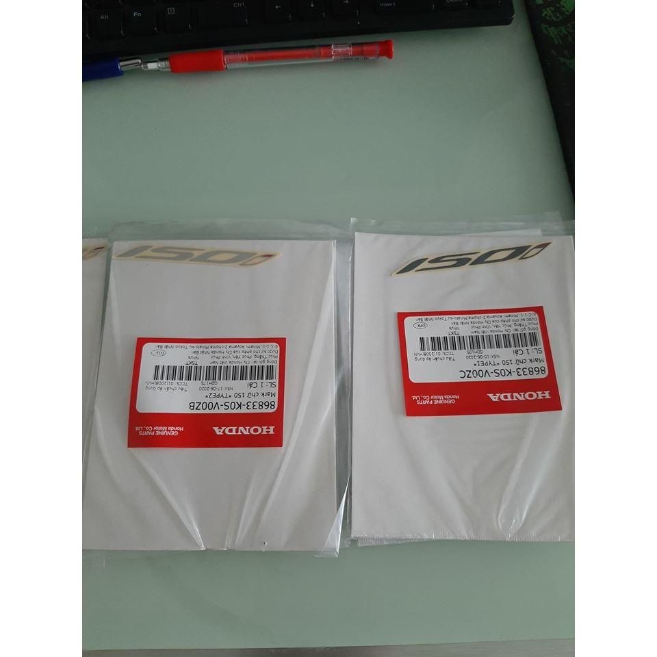 ( Giá 1 Đôi - 2 Bên ) Tem chữ 150i Honda SH 150i 2013-2019-2020-2023 Chính Hãng