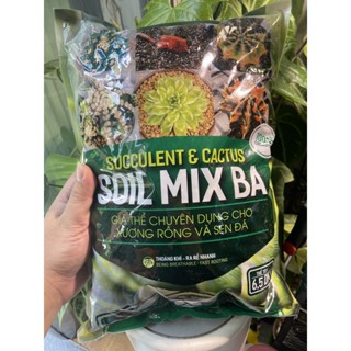 Soil Mix (Soilmix BA) Bao nhỏ 2kg ! Đất Trồng Sen Đá Xương Rồng Giá Thể trồng cây trong nhà !
