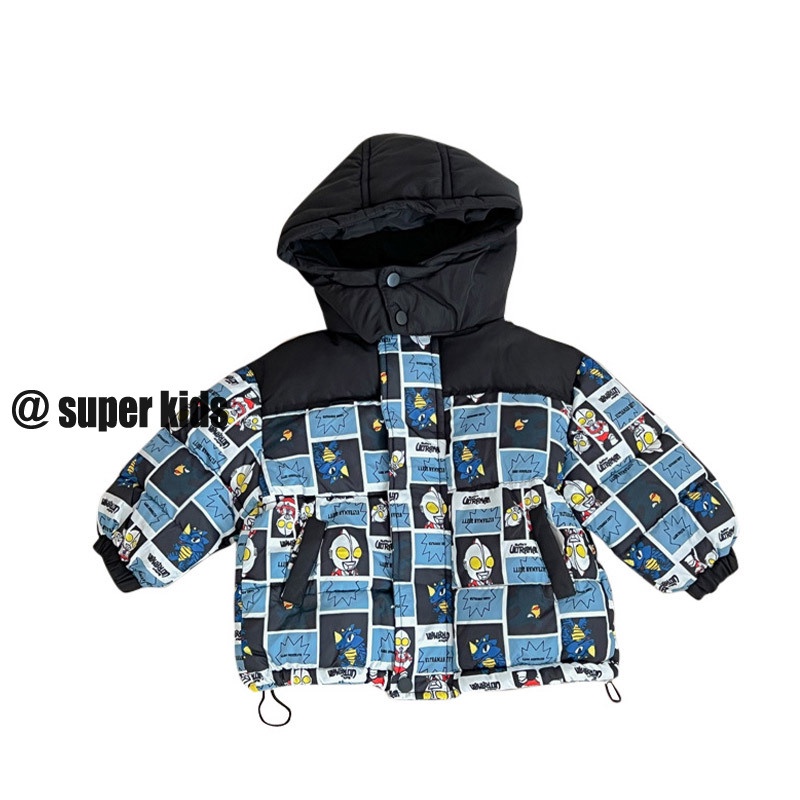 SUPER KIDS Áo Khoác Phao cotton Dày Dặn Giữ Ấm Dành Cho Bé Trai Và Bé Gái