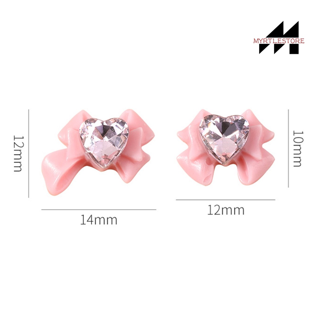 Set 10 Phụ Kiện Đá 3d Lấp Lánh Trang Trí Móng Tay diy