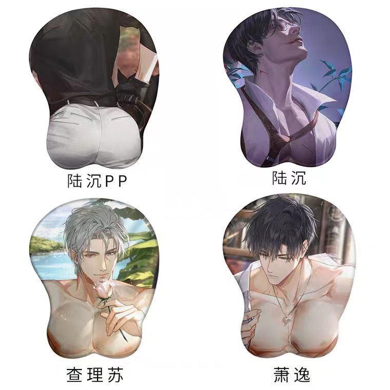 Lu shen Miếng Lót Chuột Siêu Lớn Bằng Silicon Hình Mông Thần 3d Độc Đáo silicone