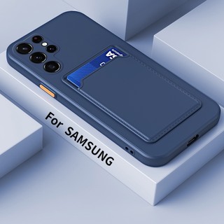 Ốp Điện Thoại TPU Silicon Mềm Chống Thấm Nước Có Ngăn Đựng Thẻ Cho Samsung Galaxy A20s A30s A50s A31 A51 A71 A04 M31 M51 S20 FE