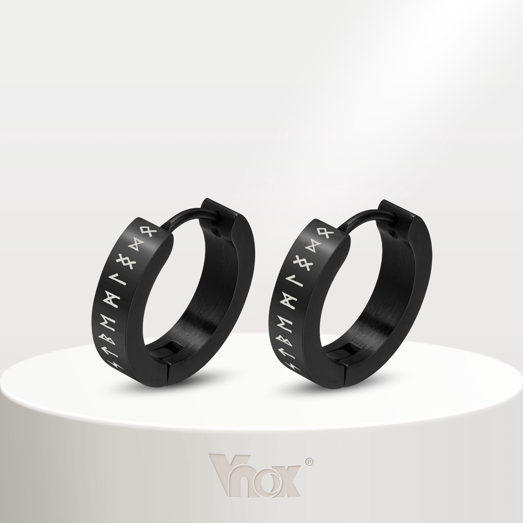Vnox Bông Tai / Vòng Đeo Tay Bằng Thép Không Gỉ Phong Cách punk Thời Trang Cho Nam