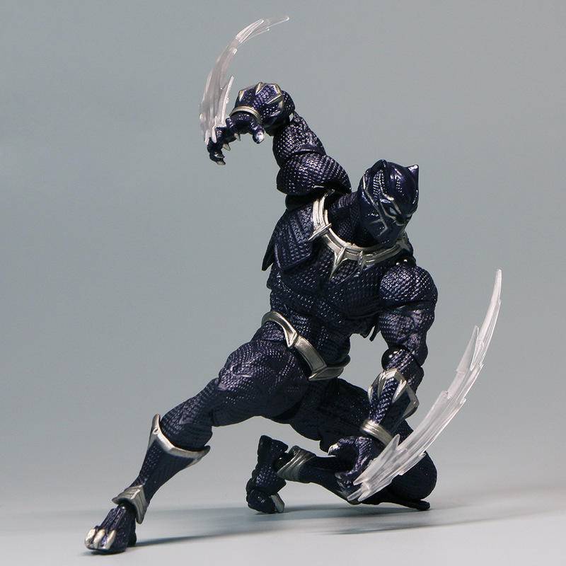 Đen Mô Hình Nhân Vật black panther ml legends spiderman Mangaa Bằng pvc Có Thể Di Chuyển Được