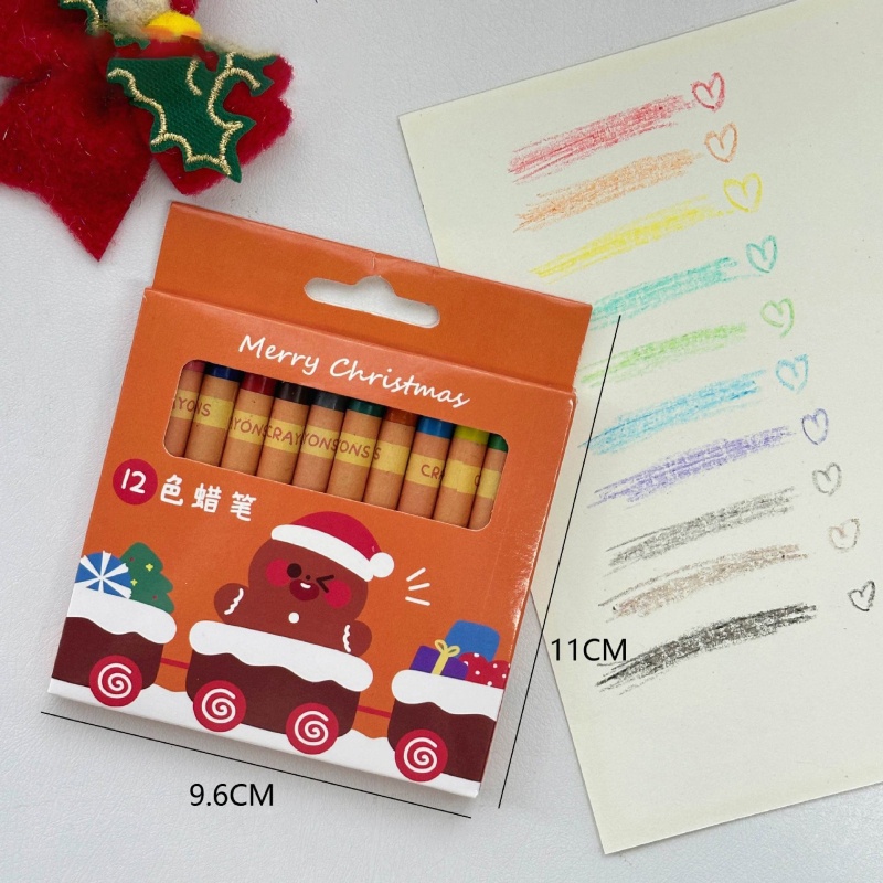 Màu Sắc Bút Chì Màu Vẽ Tranh Sơn Dầu Họa Tiết Giáng Sinh Màu Hồng Sáng Tạo Thích Hợp Làm Quà Tặng
