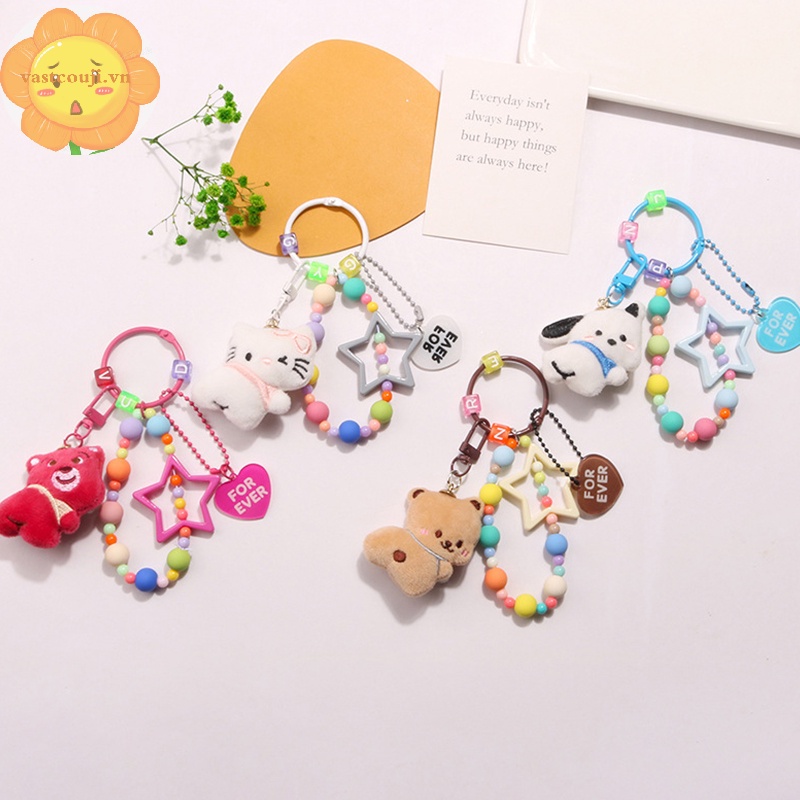 Vastji sanrio Móc Điện Thoại / Chìa Khóa / Móc Khóa Chống Thất Lạc Hình anime Nhồi Bông Dễ Thương vn