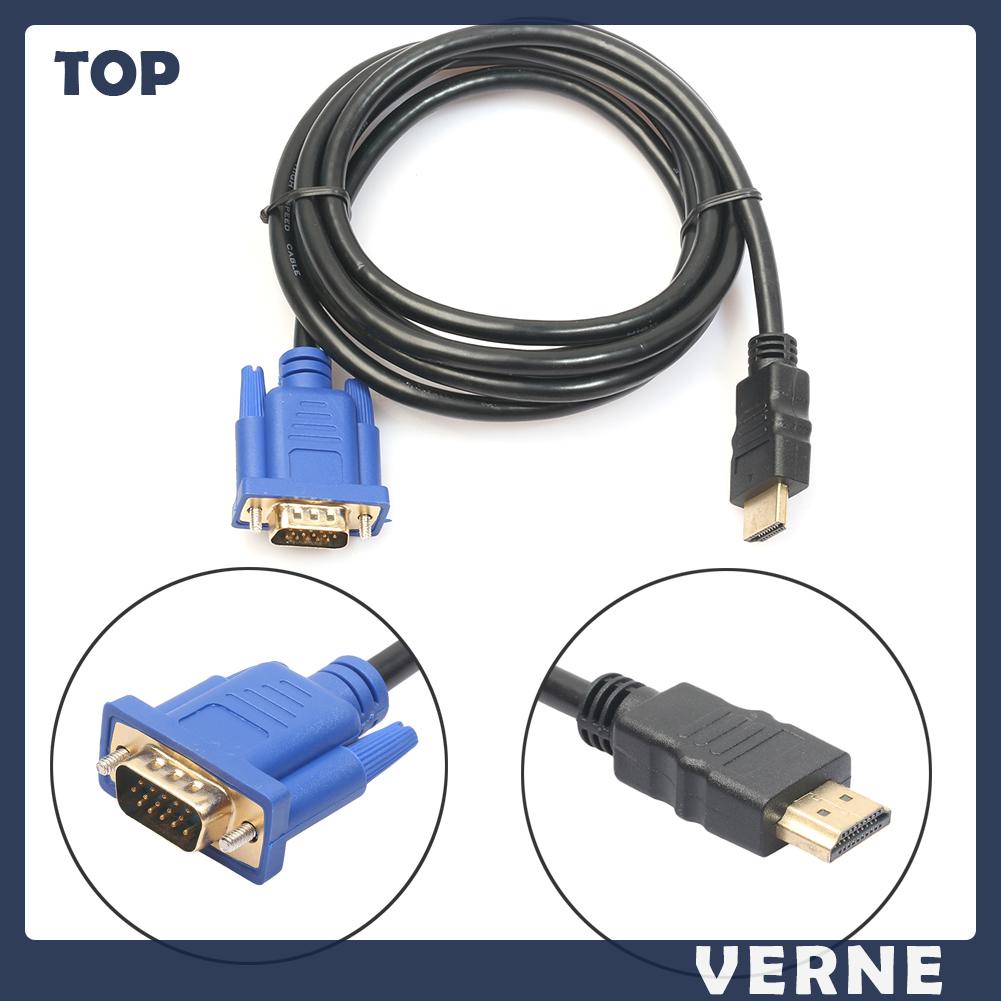 Dây Cáp Chuyển Đổi hdmi Sang vga hd 15pin 1080p 6ft
