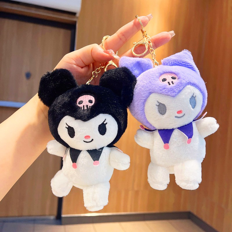 Sanrio kuromi cinnamoroll kuromi Nhồi Bông Đáng Yêu Có Móc Khóa