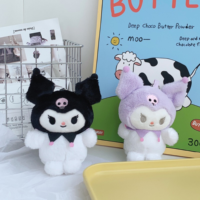 Sanrio kuromi cinnamoroll kuromi Nhồi Bông Đáng Yêu Có Móc Khóa