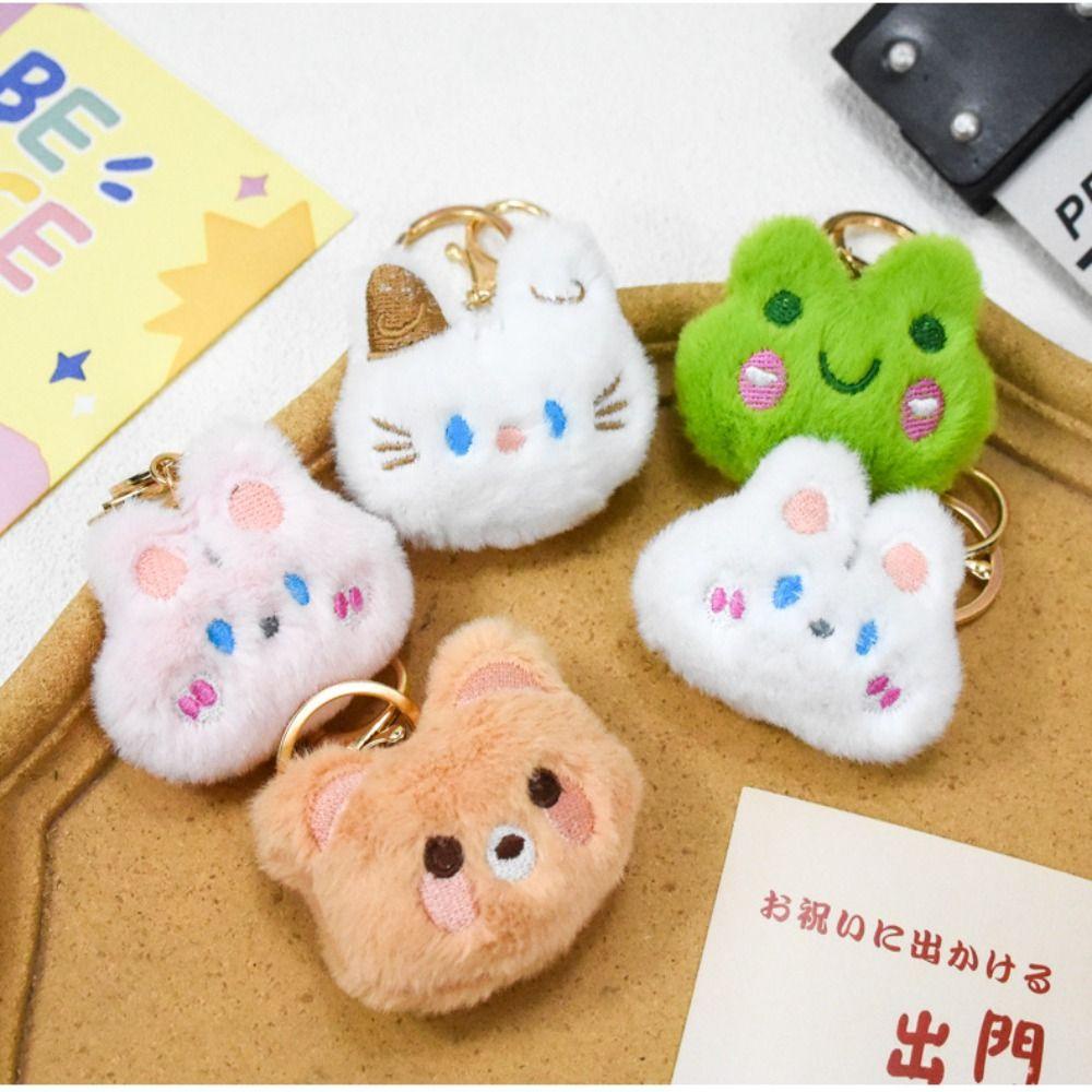 Jestine Móc Khóa Thỏ Nhồi Bông Mềm Mại Đáng Yêu Thời Trang Cho Nữ