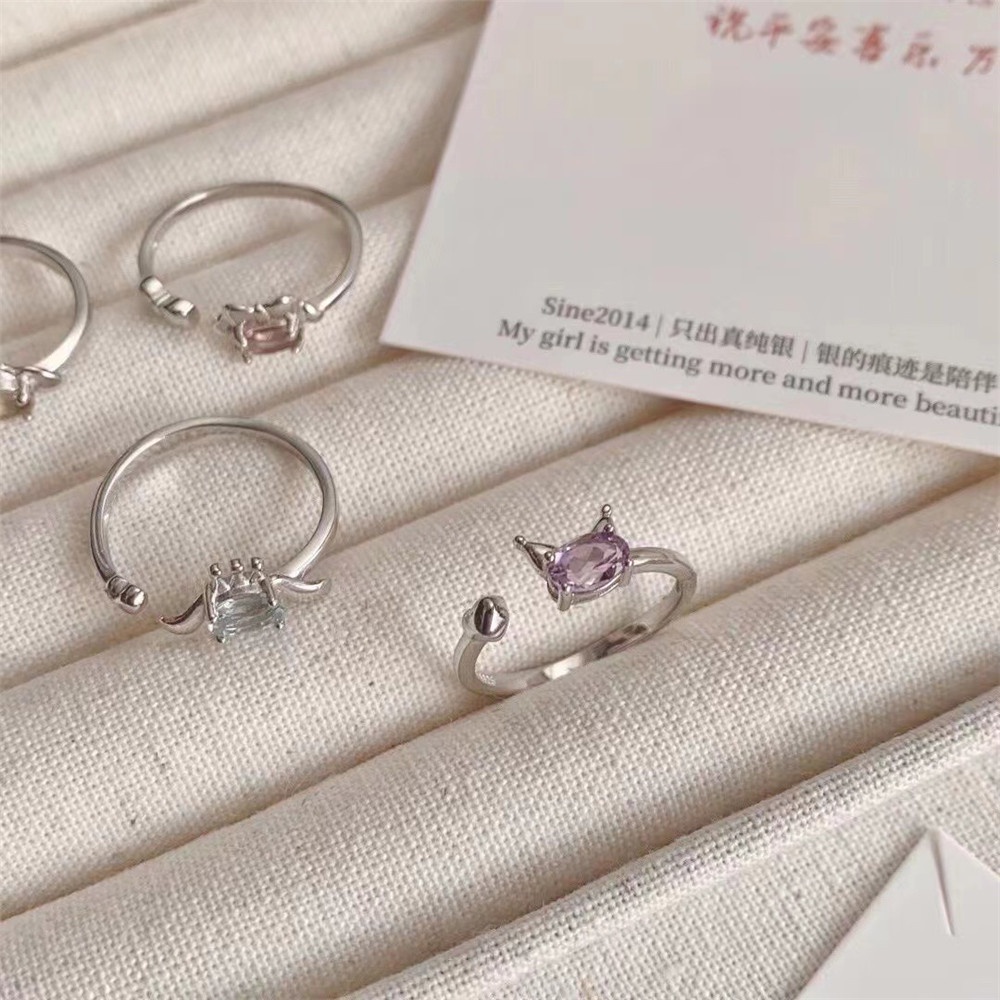 Dễ Thương Nhẫn Hở Họa Tiết sanrio Hoạt Hình Xinh Xắn Thời Trang Cho Nữ